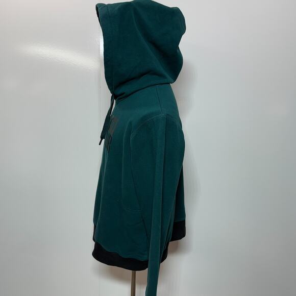 Under Armour Hoodie Womens XL Green Threadborne Spellout Pullover Sweatshirt - Picture 4 of 12